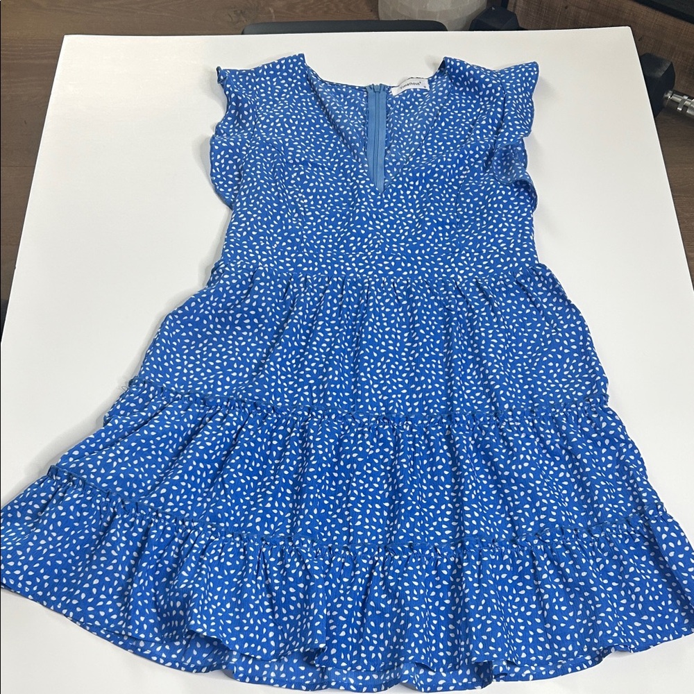 Blue Polka Dot Dress